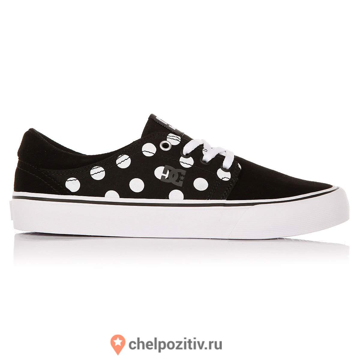 Кеды DC SHOES TRASE SE J SHOE BLACK/WHITE PRINT купить в интернет-магазине  POZITIV | Только оригинальные товары!